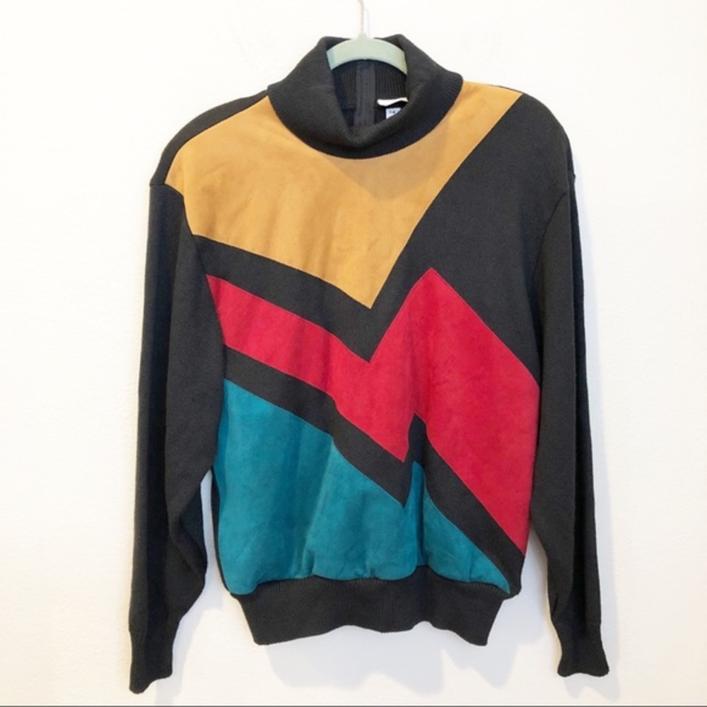 Vintage Lilli Ann‎ Collections Color Block Sweater